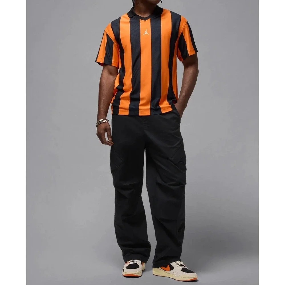 Nike Jordan Brooklyn Collegiate Goalie Shirt Mens XL Black Orange HV0107-010